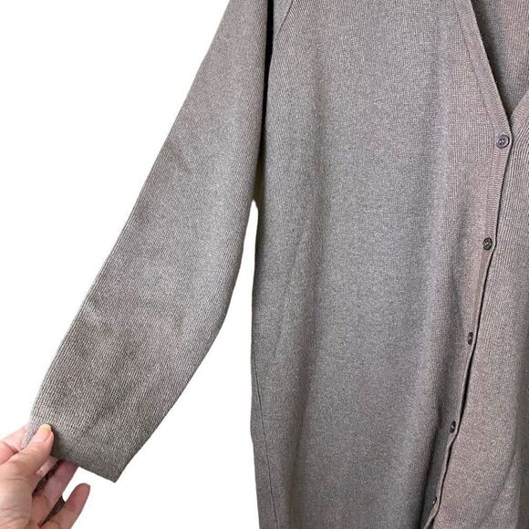 Linda Allard Ellen Tracy Cashmere Blend Cardigan Size Large - Picture 2 of 6